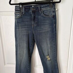 Kut from the Kloth Women's Dark Blue cropped jeans